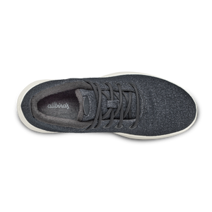 Men's Wool Runner-up Mizzles - Natural Black (Natural White Sole)
