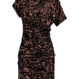 Ganni Brown Sequins Mini Dress