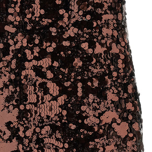 Ganni Velvet Sequins Straight Midi Dress