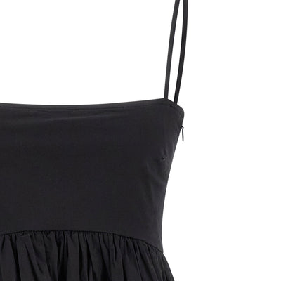Ganni Black Mini Frill Dress