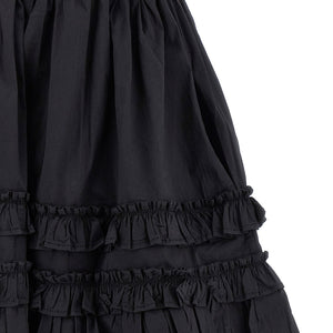 Ganni Black Mini Frill Dress
