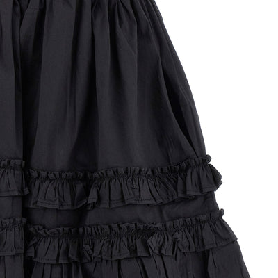 Ganni Black Mini Frill Dress