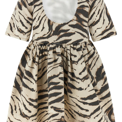 Ganni Zebra Denim Dress