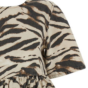 Ganni Zebra Denim Dress