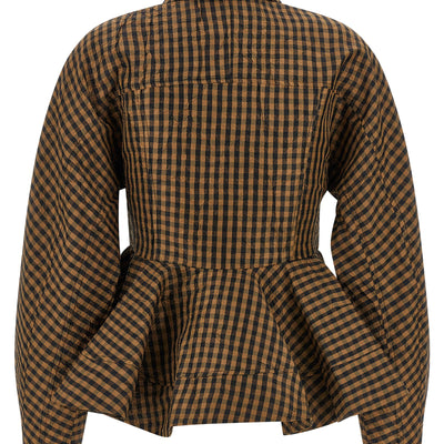 Ganni Crinckled Taffetà Blouse