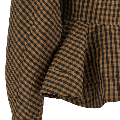 Ganni Crinckled Taffetà Blouse