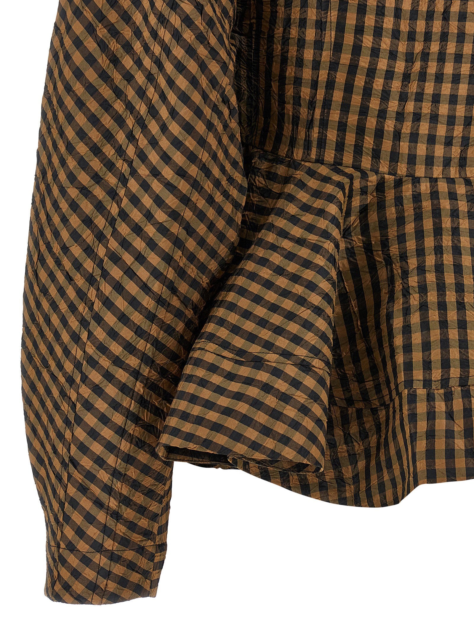 Ganni Crinckled Taffetà Blouse