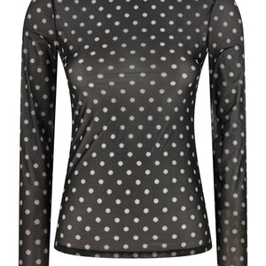 Ganni Printed Sheer Sweater
