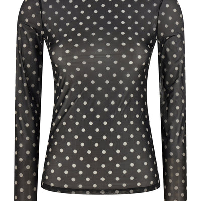 Ganni Printed Sheer Sweater