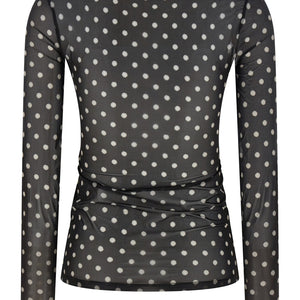 Ganni Printed Sheer Sweater