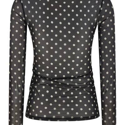 Ganni Printed Sheer Sweater