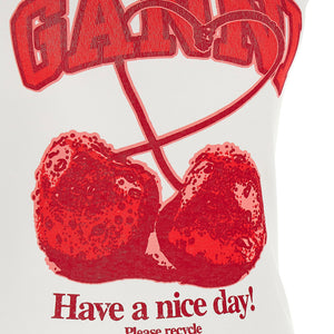 Ganni Cherry Tank Top