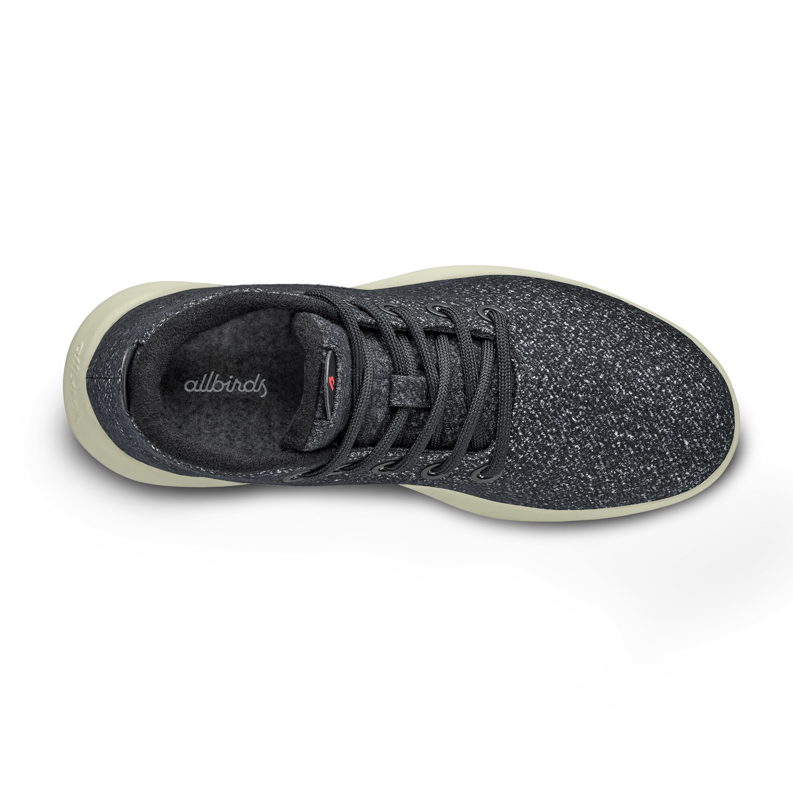 Men's Wool Runner-up Mizzles - Dark Grey/Bloom Red (Arid Beige Sole)