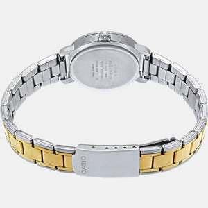 Enticer Women Quartz Gold Dial Analog Stainless Steel Watch A1045