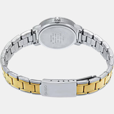 Enticer Women Quartz Gold Dial Analog Stainless Steel Watch A1045