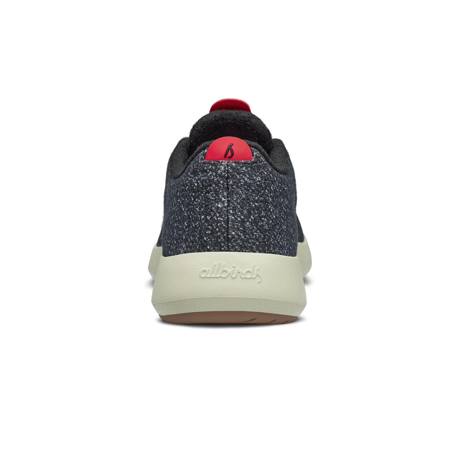 Men's Wool Runner Mizzles - Dark Grey/Bloom Red (Arid Beige Sole)