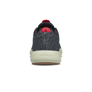 Women's Wool Runner Mizzles - Dark Grey/Bloom Red (Arid Beige Sole)