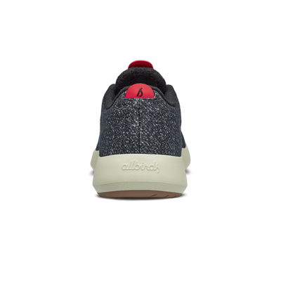 Women's Wool Runner Mizzles - Dark Grey/Bloom Red (Arid Beige Sole)
