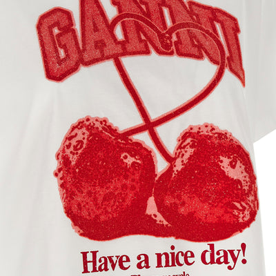 Ganni Cherry T-shirt