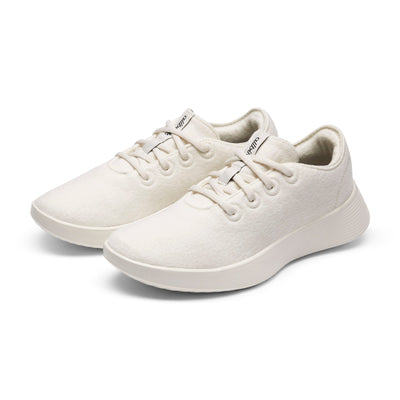 Men's Wool Runner Go - Natural White (Natural White Sole)
