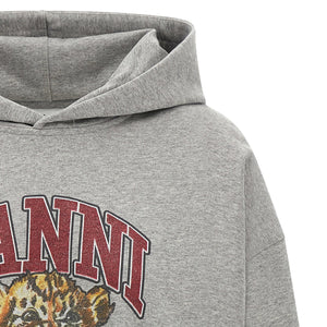 Ganni Grey Tiger Hoodie