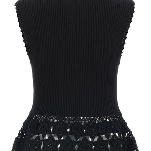Ganni Cotton Crochet Vest