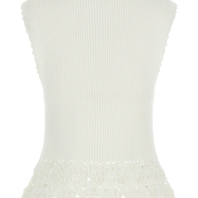 Ganni Cotton Crochet Vest