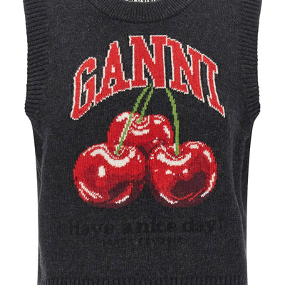 Ganni Cherry Vest