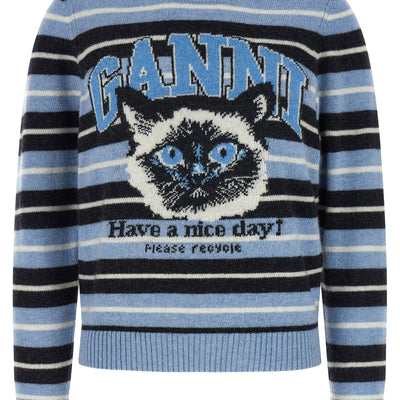 Ganni Graphic Wool Sweater