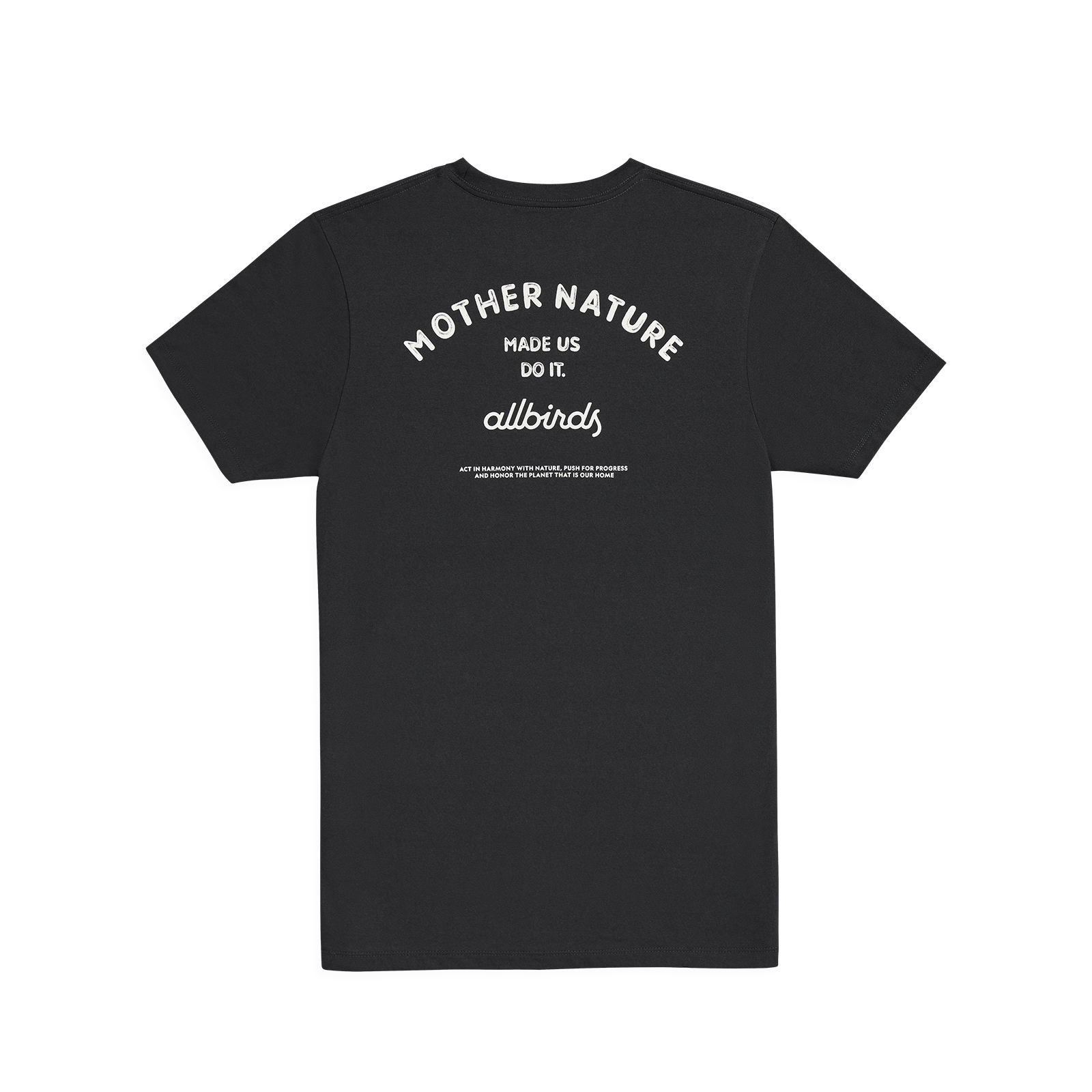 Men's Recycled Tee - Mother Nature - Natural Black