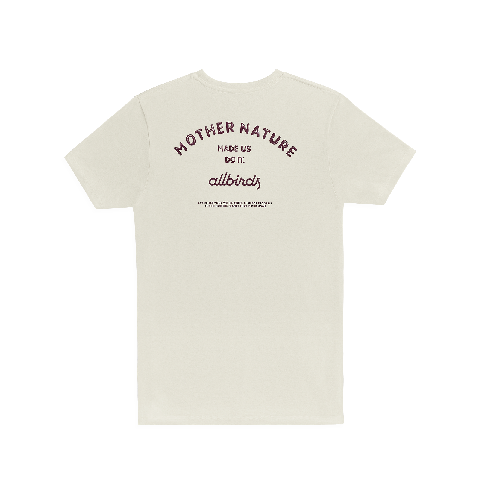 Men's Recycled Tee - Mother Nature - Natural White