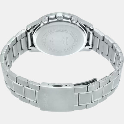 Enticer Men Quartz White Dial Chronograph Stainless Steel Watch A1078