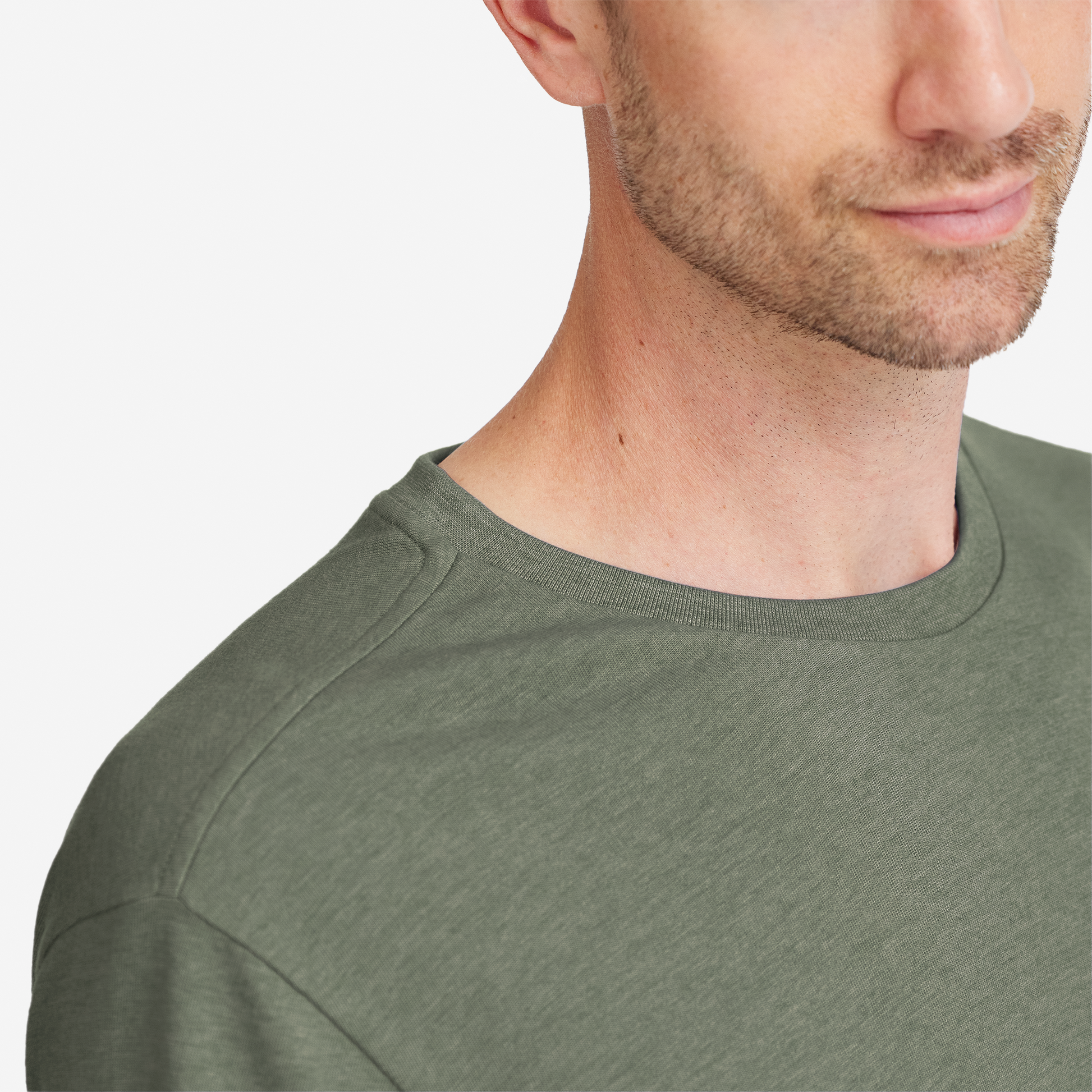 Men's Soft Merino Tee - Rugged Green