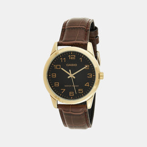 Enticer Men Quartz Beige Dial Analog Leather Watch A1084