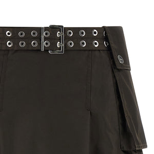 Ganni Duchesse Nylon Pleated Skirt