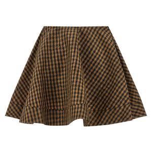 Ganni Crinckled Taffetà Skirt