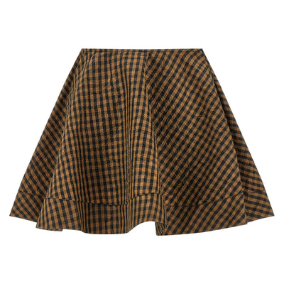 Ganni Crinckled Taffetà Skirt