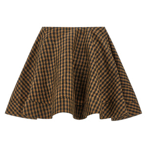 Ganni Crinckled Taffetà Skirt