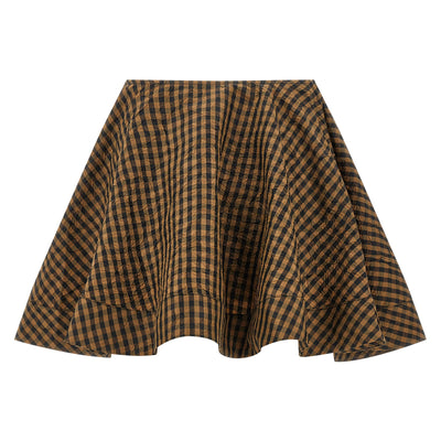 Ganni Crinckled Taffetà Skirt