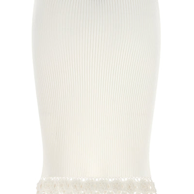 Ganni Cotton Crochet Skirt