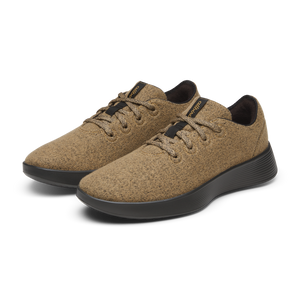 Men's Wool Runner Go - Stony Beige (Dark Grey Sole)
