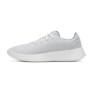 Women's Wool Runner Go - Light Grey/True Navy (Blizzard Sole)