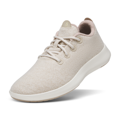 Men's Wool Runner Mizzles - Stony Cream (Natural White Sole)