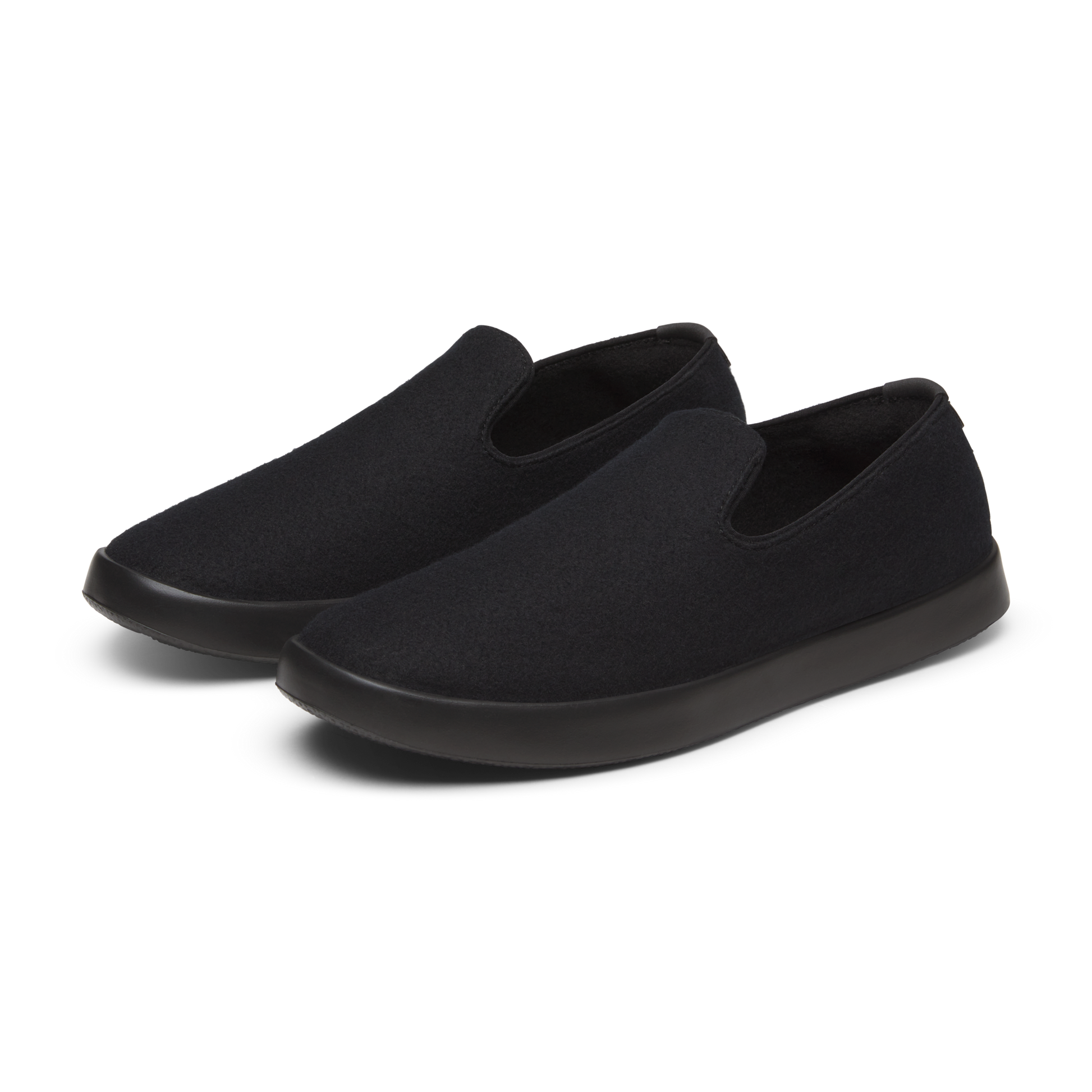 Women's Wool Loungers - Natural Black (Natural Black Sole)