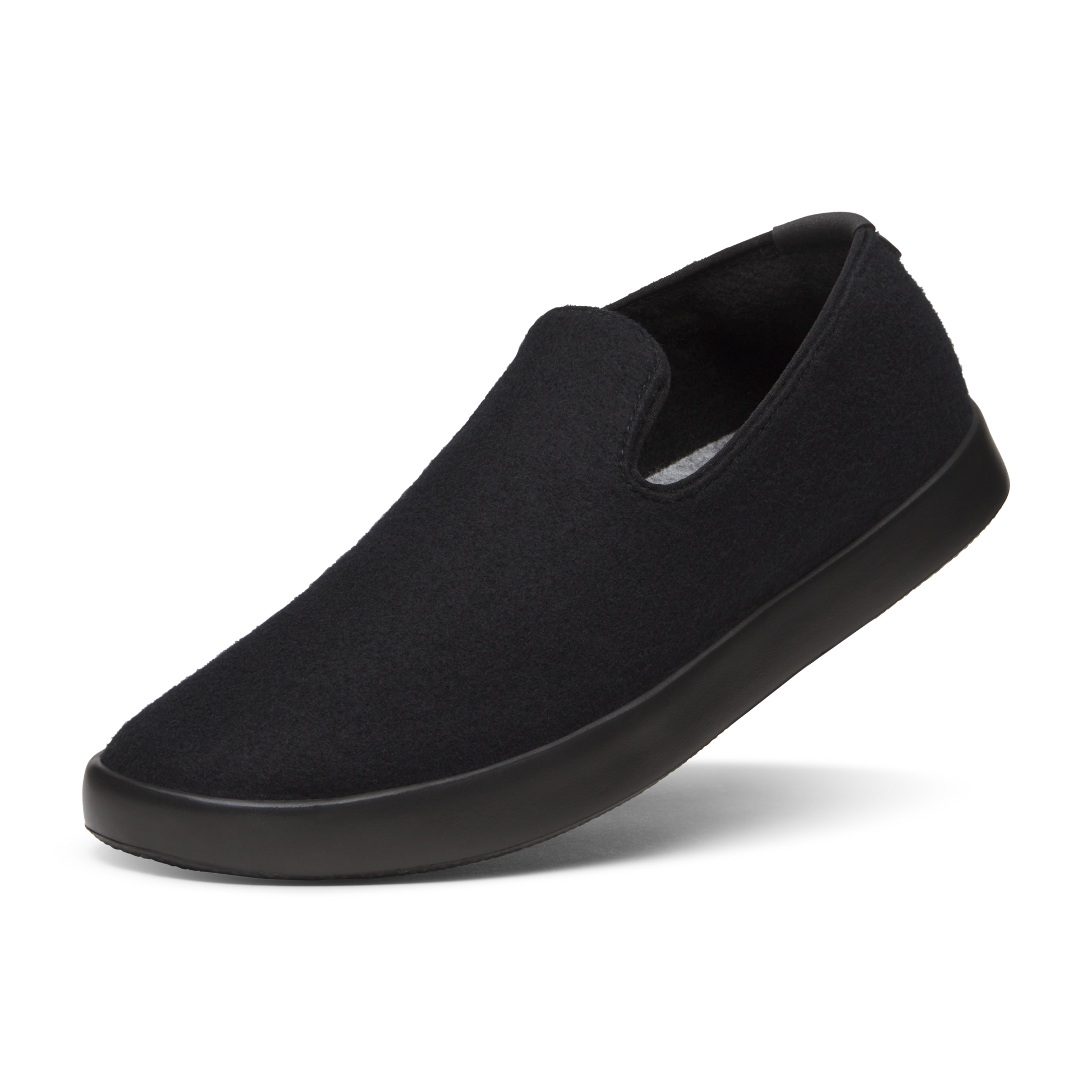 Men's Wool Loungers - Natural Black (Natural Black Sole)