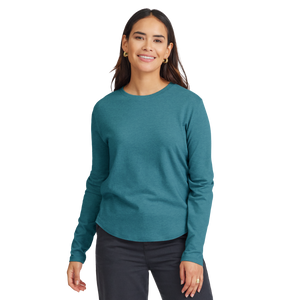 Women's Soft Merino Long Sleeve Tee - Chasm Teal
