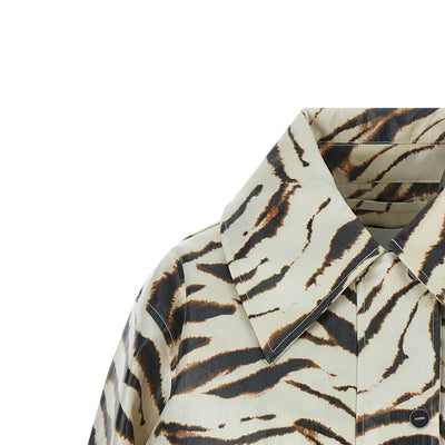 Ganni Laminated Fabric Jacket