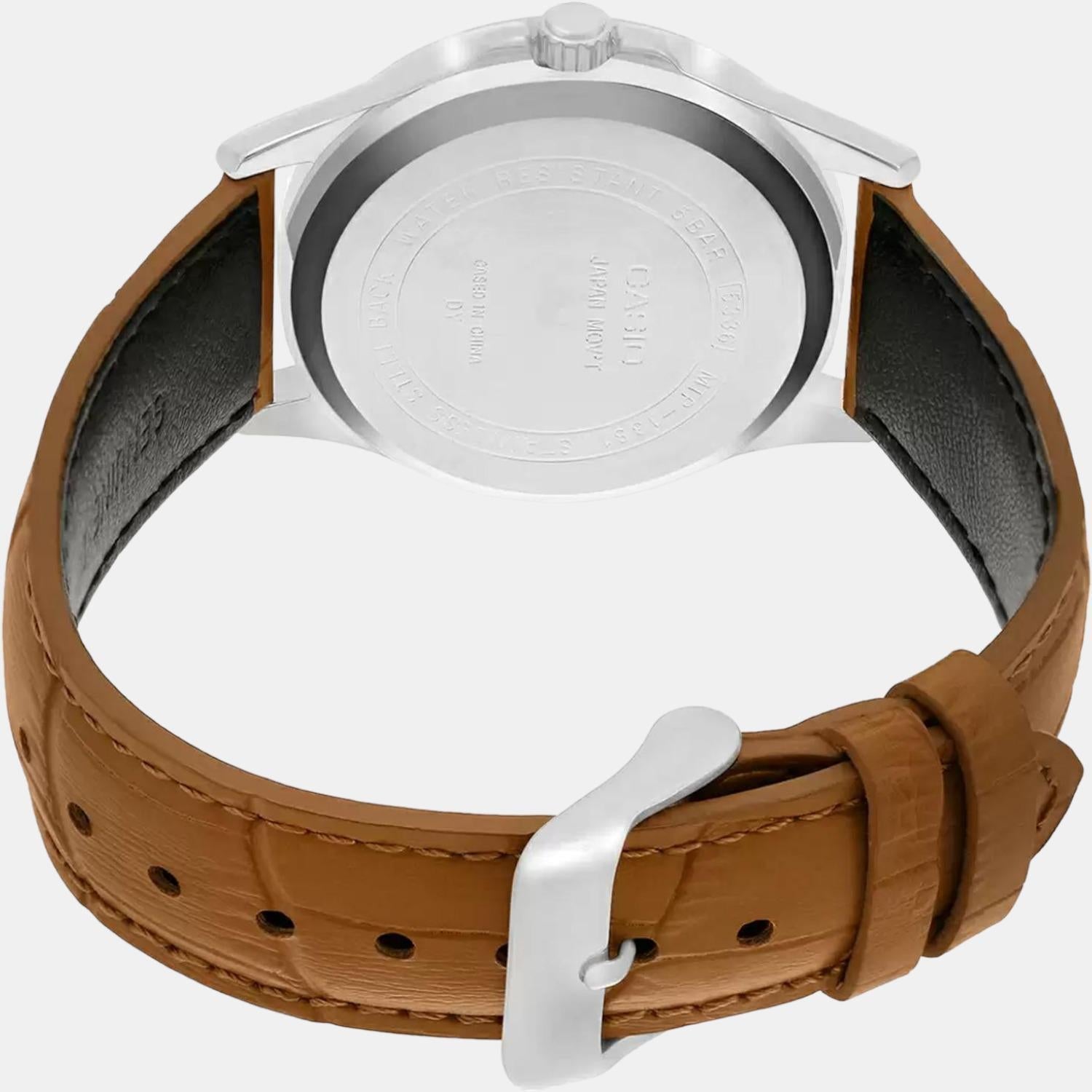 Enticer Men Quartz Beige Dial Analog Leather Watch A1133