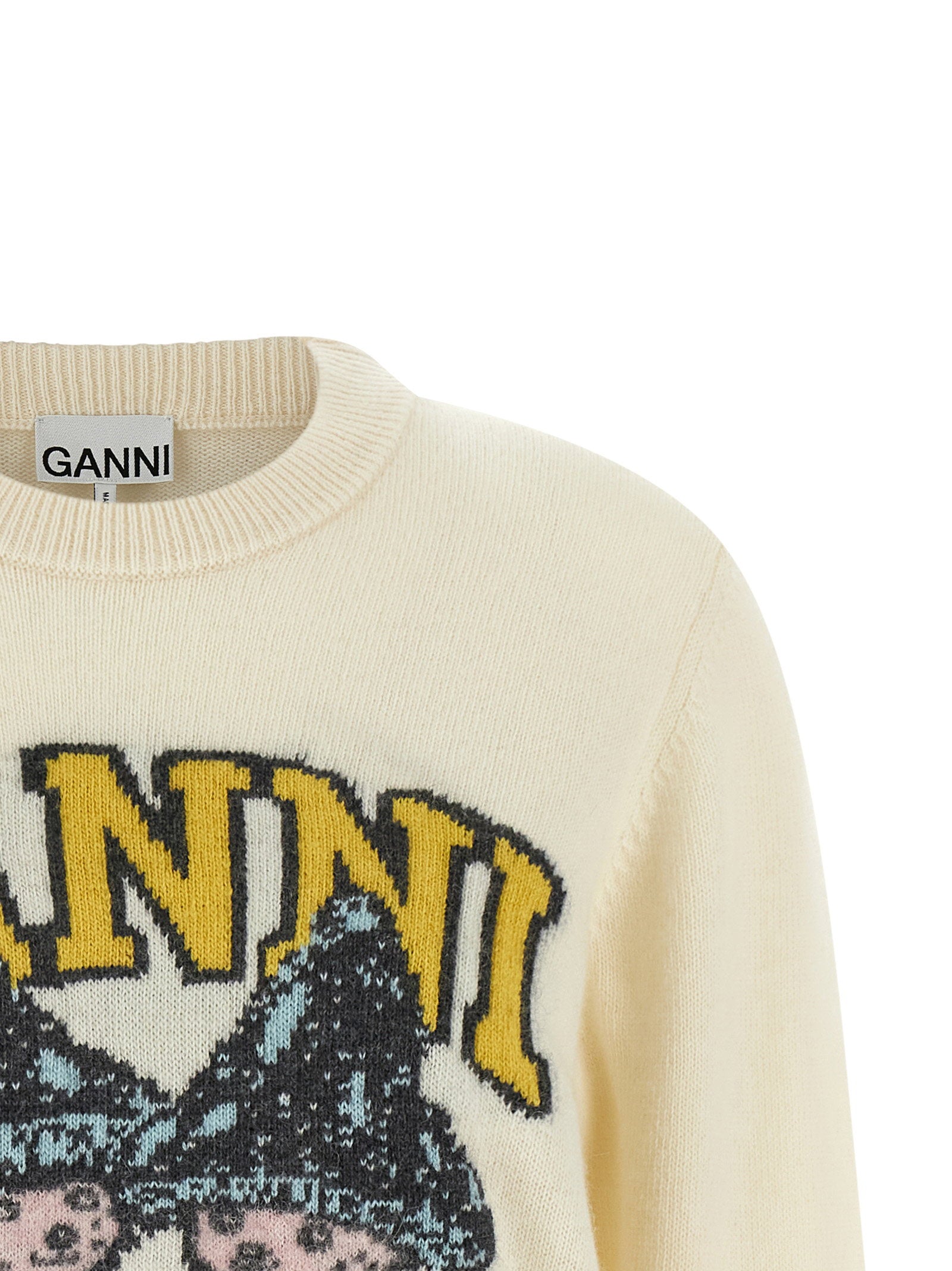 Ganni Sweater With Intarsia