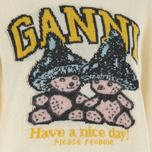 Ganni Sweater With Intarsia